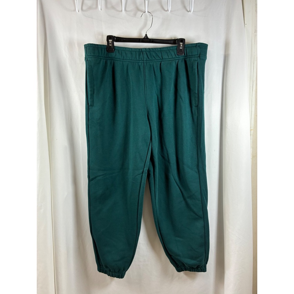 Member's Mark Womens Fleece Jogger Hunter Green XL Relaxed Fit Sweatpants